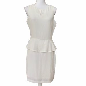 White peplum Dress